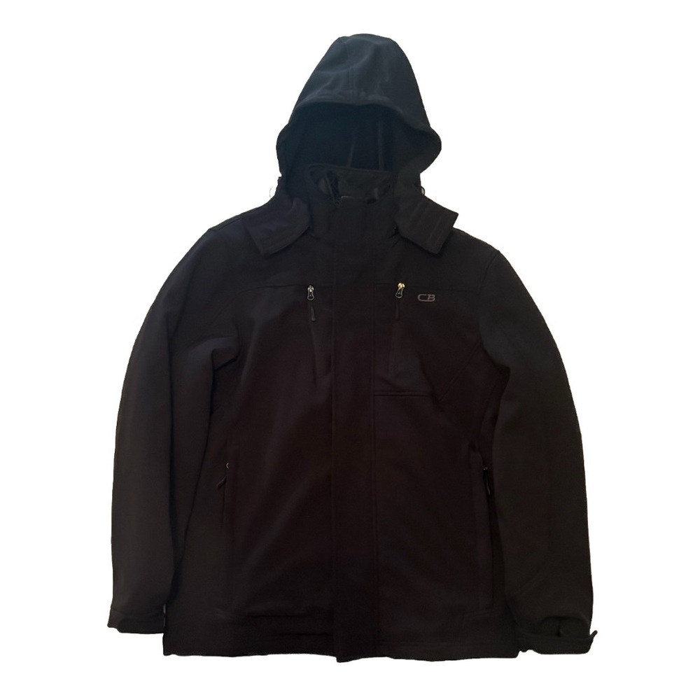 Men's Jacket By CB. 3-1 Jacket With Detachable Hood. Size L. Perfect Condition!